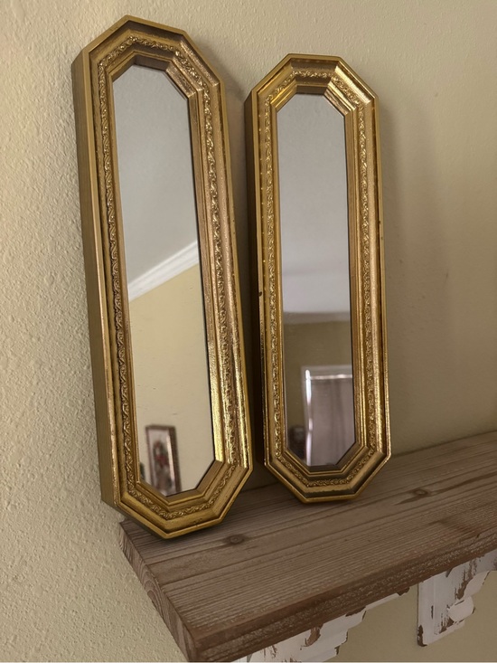 Other - Gold Octagonal Wall Mirrors - Decorative Pair